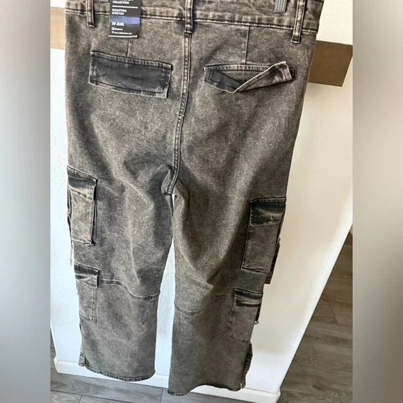 VIP Jeans|Women’s Dark Gray Olive Cargo Pants,deep pockets•••Size 13/31–NWT - Picture 6 of 14
